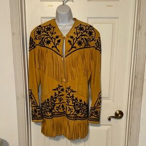 Tamaulipas leather fringed Jacket